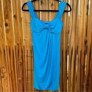 B. Darlin Silky Homecoming Mini Dress Bright Blue Size Small